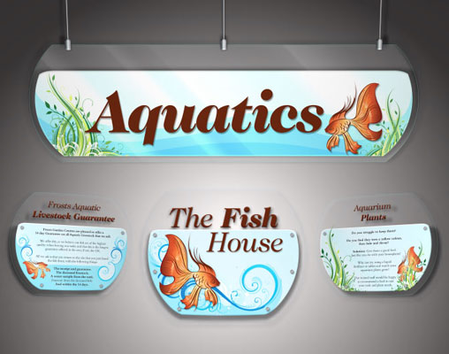 Aquatics Department Signs