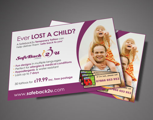 Safeback2u Advert Design